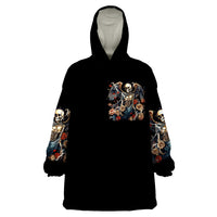 Angel Skull Wearable Blanket Hoodie Sometimes An Angel Sometimes A Hellraiser - Wonder Print Shop
