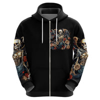 Angel Skull Zip Hoodie Sometimes An Angel Sometimes A Hellraiser - Wonder Print Shop