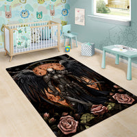 Warrior Skull Area Rug Warriors Are The One Who Always Fight - Wonder Print Shop