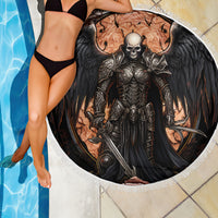 Warrior Skull Beach Blanket Warriors Are The One Who Always Fight - Wonder Print Shop