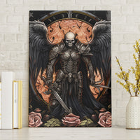 Warrior Skull Canvas Wall Art Warriors Are The One Who Always Fight - Wonder Print Shop