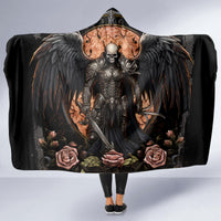Warrior Skull Hooded Blanket Warriors Are The One Who Always Fight