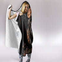 Warrior Skull Hooded Blanket Warriors Are The One Who Always Fight