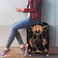 Warrior Skull Luggage Cover Warriors Are The One Who Always Fight - Wonder Print Shop