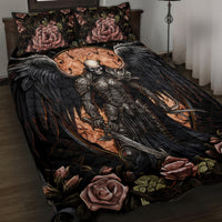 Warrior Skull Quilt Bed Set Warriors Are The One Who Always Fight - Wonder Print Shop