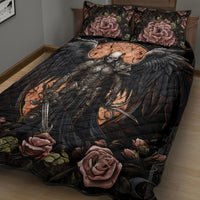 Warrior Skull Quilt Bed Set Warriors Are The One Who Always Fight - Wonder Print Shop