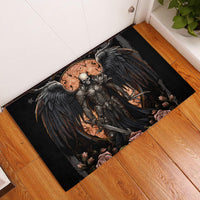 Warrior Skull Rubber Doormat Warriors Are The One Who Always Fight - Wonder Print Shop