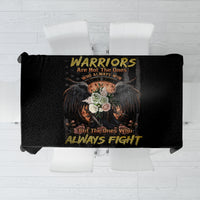 Warrior Skull Tablecloth Warriors Are The One Who Always Fight - Wonder Print Shop