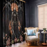 Warrior Skull Window Curtain Warriors Are The One Who Always Fight - Wonder Print Shop