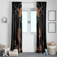 Warrior Skull Window Curtain Warriors Are The One Who Always Fight - Wonder Print Shop