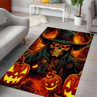 Witch Skull Area Rug Witches With Hitches - Wonder Print Shop
