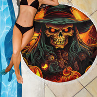 Witch Skull Beach Blanket Witches With Hitches - Wonder Print Shop