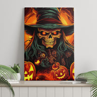 Witch Skull Canvas Wall Art Witches With Hitches - Wonder Print Shop