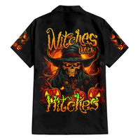 Witch Skull Hawaiian Shirt Witches With Hitches - Wonder Print Shop