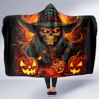 Witch Skull Hooded Blanket Witches With Hitches