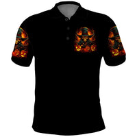 Witch Skull Polo Shirt Witches With Hitches - Wonder Print Shop