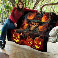 Witch Skull Quilt Witches With Hitches - Wonder Print Shop