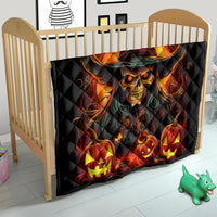 Witch Skull Quilt Witches With Hitches - Wonder Print Shop