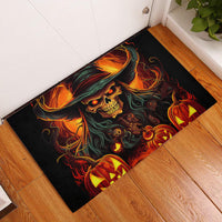 Witch Skull Rubber Doormat Witches With Hitches - Wonder Print Shop