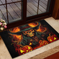 Witch Skull Rubber Doormat Witches With Hitches - Wonder Print Shop