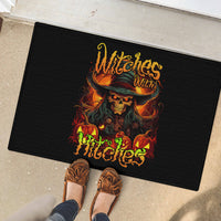 Witch Skull Rubber Doormat Witches With Hitches - Wonder Print Shop