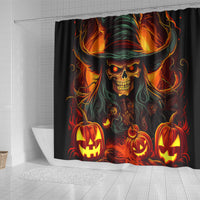 Witch Skull Shower Curtain Witches With Hitches