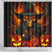 Witch Skull Shower Curtain Witches With Hitches