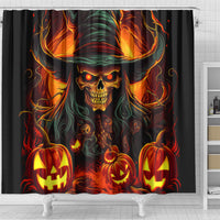 Witch Skull Shower Curtain Witches With Hitches