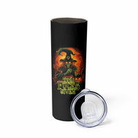 Witch Skull Skinny Tumbler Witches With Hitches - Wonder Print Shop