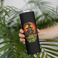 Witch Skull Skinny Tumbler Witches With Hitches - Wonder Print Shop