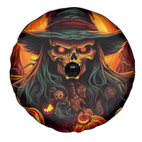 Witch Skull Spare Tire Cover Witches With Hitches - Wonder Print Shop