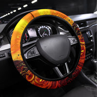 Witch Skull Steering Wheel Cover Witches With Hitches - Wonder Print Shop