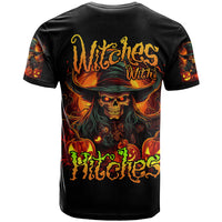 Witch Skull T Shirt Witches With Hitches - Wonder Print Shop