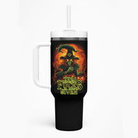Witch Skull Tumbler With Handle Witches With Hitches - Wonder Print Shop