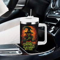 Witch Skull Tumbler With Handle Witches With Hitches - Wonder Print Shop