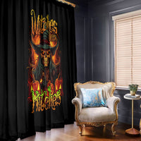 Witch Skull Window Curtain Witches With Hitches - Wonder Print Shop