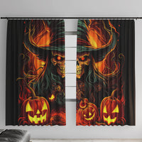 Witch Skull Window Curtain Witches With Hitches - Wonder Print Shop