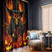 Witch Skull Window Curtain Witches With Hitches - Wonder Print Shop