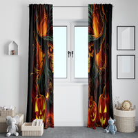 Witch Skull Window Curtain Witches With Hitches - Wonder Print Shop