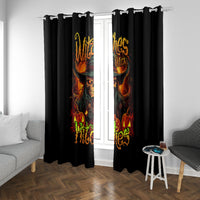 Witch Skull Window Curtain Witches With Hitches - Wonder Print Shop