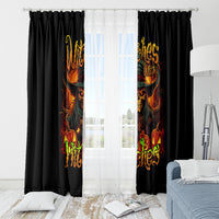 Witch Skull Window Curtain Witches With Hitches - Wonder Print Shop