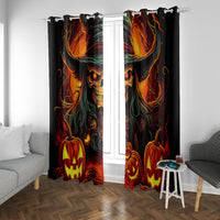 Witch Skull Window Curtain Witches With Hitches - Wonder Print Shop