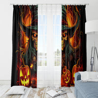 Witch Skull Window Curtain Witches With Hitches - Wonder Print Shop