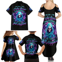 Fairy Skull Family Matching Summer Maxi Dress and Hawaiian Shirt Once Upon A Time I Was Sweet And Innocent And Then Shit Happens - Wonder Print Shop