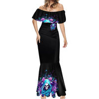 Fairy Skull Mermaid Dress Once Upon A Time I Was Sweet And Innocent And Then Shit Happens - Wonder Print Shop