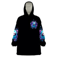 Fairy Skull Wearable Blanket Hoodie Once Upon A Time I Was Sweet And Innocent And Then Shit Happens - Wonder Print Shop
