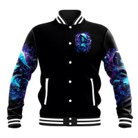Witch Skull Baseball Jacket I Was Born With My Heart On My Sleeve A Fire In My Soul And Amout Can't Control - Wonder Print Shop