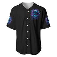 Witch Skull Baseball Jersey I Was Born With My Heart On My Sleeve A Fire In My Soul And Amout Can't Control - Wonder Print Shop