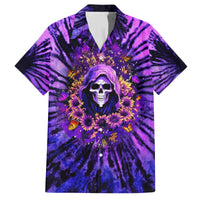 Sunflower Skull Family Matching Off Shoulder Short Dress and Hawaiian Shirt The Good Girl In Me Got Tired Of The Bullshit - Wonder Print Shop