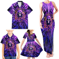 Sunflower Skull Family Matching Tank Maxi Dress and Hawaiian Shirt The Good Girl In Me Got Tired Of The Bullshit - Wonder Print Shop